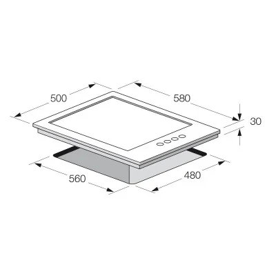 TABLE DE CUISSON FOCUS F.400X INOX