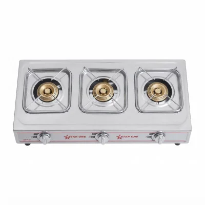 RÉCHAUD PLAT STARONE OM-K07 3 Feux Inox