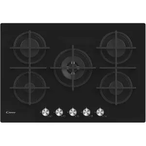 PLAQUE DE CUISSON CANDY 5 FEUX 75CM NOIR (CVG74WPB)