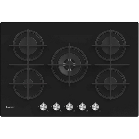 PLAQUE DE CUISSON CANDY 5 FEUX 75CM NOIR (CVG74WPB)