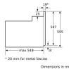 FOUR ENCASTRABLE BOSCH 60CM 66L INOX (HBN211E4)