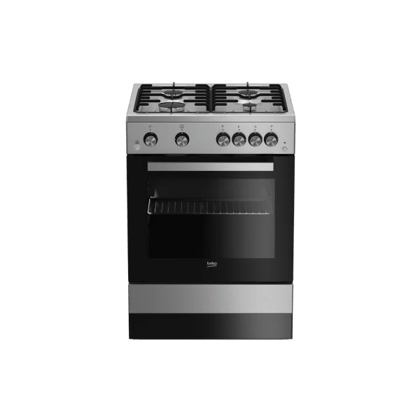 CUISINIÈRE BEKO 4 FEUX 60CM INOX (FSGT62111GXL)