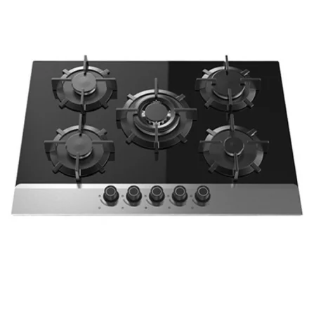 TABLE DE CUISSON JOKER 5 FEUX 75CM NOIR ET INOX (JPHGBF-147550W)