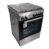 CUISINIÈRE À GAZ ARTHUR MARTIN 60CM 4 FEUX AVEC FOUR ÉLECTRIQUE INOX (AME60IX)