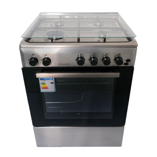 CUISINIÈRE A GAZ ARTHUR MARTIN 4 FEUX INOX (AMG60IX)