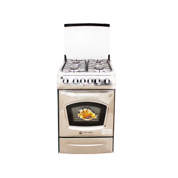 CUISINIÈRE À GAZ STARONE 50*50 4 FEUX INOX STB