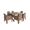 PACK AXIOME SOTUFAB TABLE AVEC 6 FAUTEUIL GAMMARTH CHS087-)