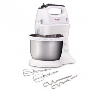 BATTEUR MOULINEX AVEC BOL 300W 3.5L INOX (HM3121B1)