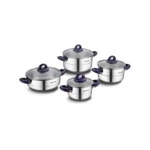 SET 8 PIECES KORKMAZ HERA INOX VIOLET (A1087)