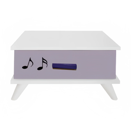 TABLE DE NUIT JUNIOR VIOLETTE SOTUFAB VIOLET/BLANC