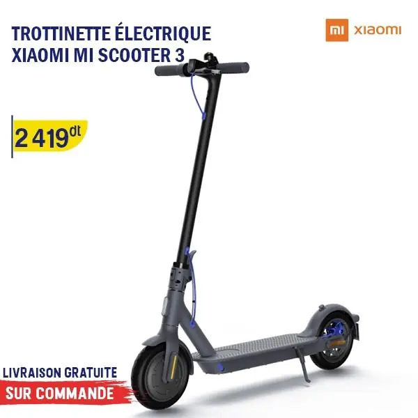 TROTTINETTE ÉLECTRIQUE XIAOMI MI ELECTRIC SCOOTER 3 (30807)