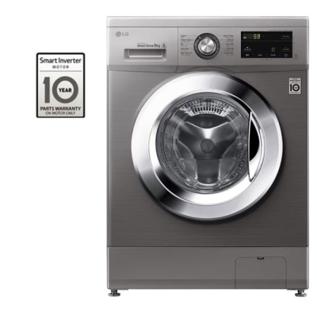 LAVE LINGE FRONTALE LG 8KG SILVER (FH2J3TNG5P)