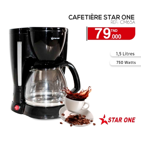 CAFETIÈRE STAR ONE 750W 1.5L (CM65A)