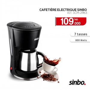 CAFETIÈRE ELECTRIQUE SINBO (SCM-2963)