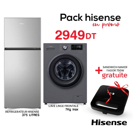 PACK ÉLECTROMENAGER HISENSE EN PROMO