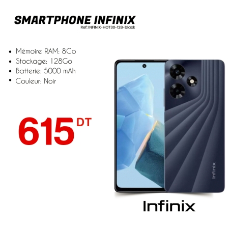 SMARTPHONE INFINIX HOT 30 8GO 128GO NOIR