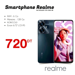 SMARTPHONE REALME C55 - 6 GO - 128 GO - NOIR/GOLD