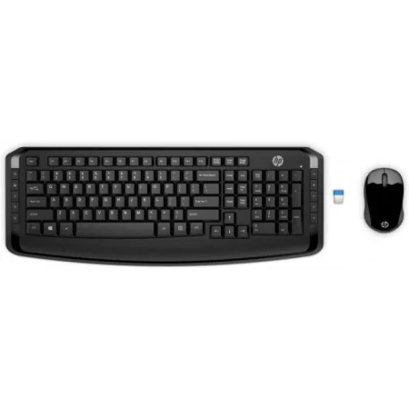 CLAVIER ET SOURIS SANS FIL HP 300 NOIR (3ML04AA)