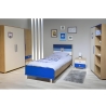 CHAMBRE ENFANT CAMPUS SOTUFAB 3 PORTES LIT 190X90CM AMAZONA /BLEU CHE29OC/BL000