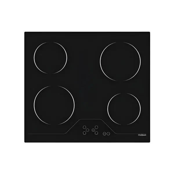 TABLE DE CUISSON PREMIUM VITROCERAMIQUE 4 FEUX 60 CM NOIR (PVC64.E01)