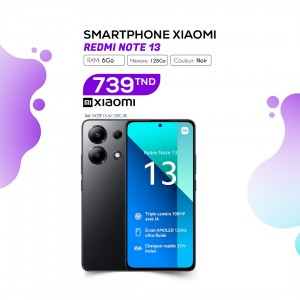 SMARTPHONE XIAOMI REDMI NOTE 13 6 GO 128GO NOIR