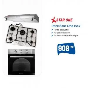 PACK ELECTROMENAGER STAR ONE INOX + CADEAU