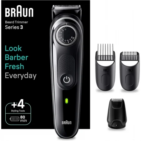 TONDEUSE À BARBE 5EN1 BRAUN SERIES 3 BT3440 NOIR