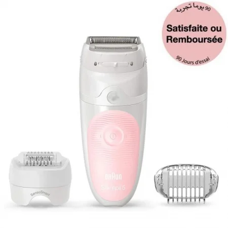 ÉPILATEUR RECHARGEABLE BRAUN SÉRIE5 WET & DRY ROSE (SES5-620 )