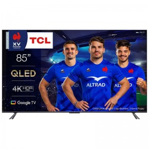 TV TCL 85" QLED 4K SMART GOOGLE TV NOIR (85C645)