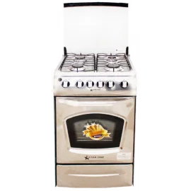 CUISINIÈRE À GAZ STAR ONE4 FEUX AVEC TOURNE BROCHE 50CM INOX (SO-50IR-2018)