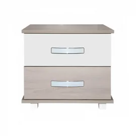 TABLE DE NUIT ZEINEB SOTUFAB CHENE BRUT BLANC (CHE24CB/BC400)