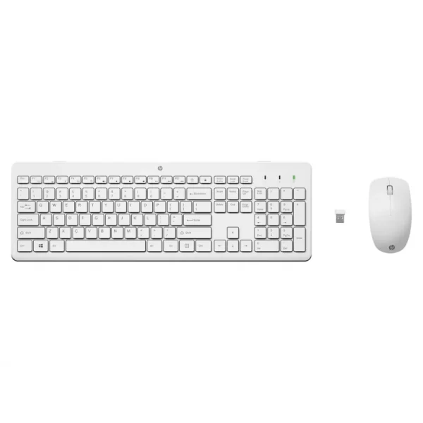 ENSEMBLE CLAVIER ET SOURIS SANS FIL HP 230 BLANC (3L1F0AA/ABF)