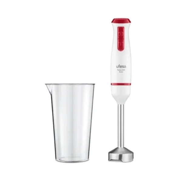 MIXEUR UFESA 0.6 LITRES 600W BLANC & ROUGE