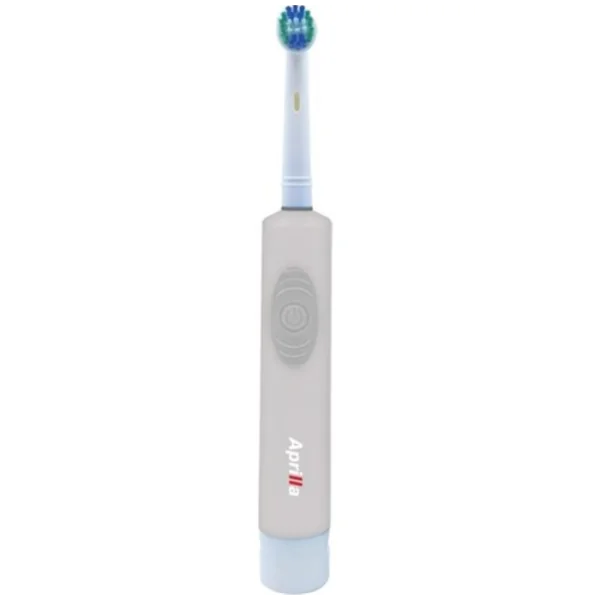 BROSSE À DENTS APRILLA À BATTERIE AVEC TÊTE SUPPLÉMENTAIRE - ATB-8716 - GRIS