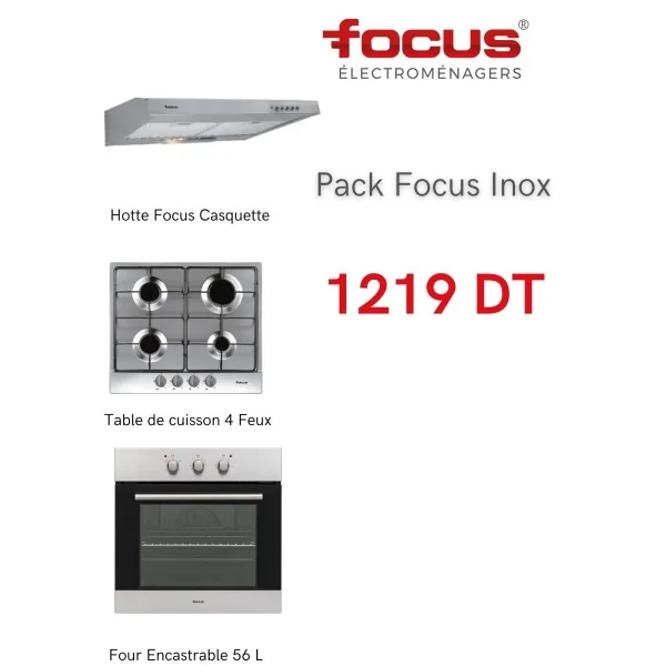 PACK ENCASTRABLE FOCUS INOX