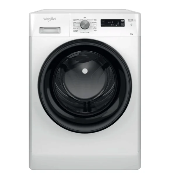LAVE LINGE WHIRLPOOL HUBLOT FFWS 7235 WB NA 7 KG - 1200 TOURS/MIN - 6ÈME SENS - BLANC