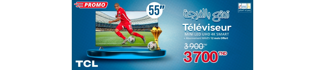 Téléviseur LED HD 4K SMART TCL SAMSUNG MILLEUR PRIX TUNISIE