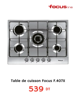 Table de cuisson Focus f.407X