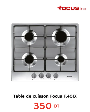 Table de cuisson Focus f.401X