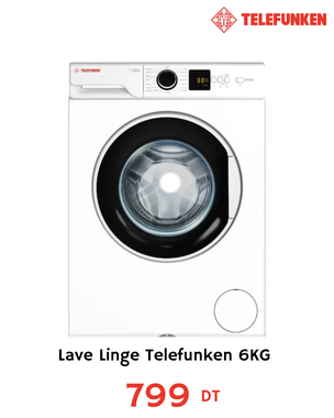 Lave Linge Telefunken 6Kg