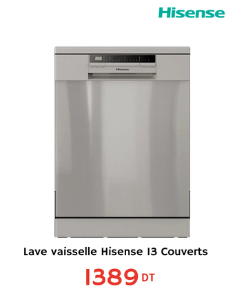 Lave vaisselle Hisense 13 couverts
